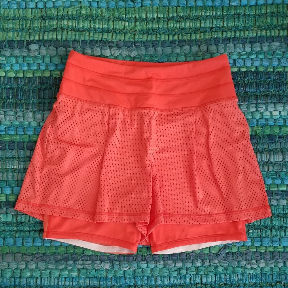 Orange Lucy Athletic Shorts